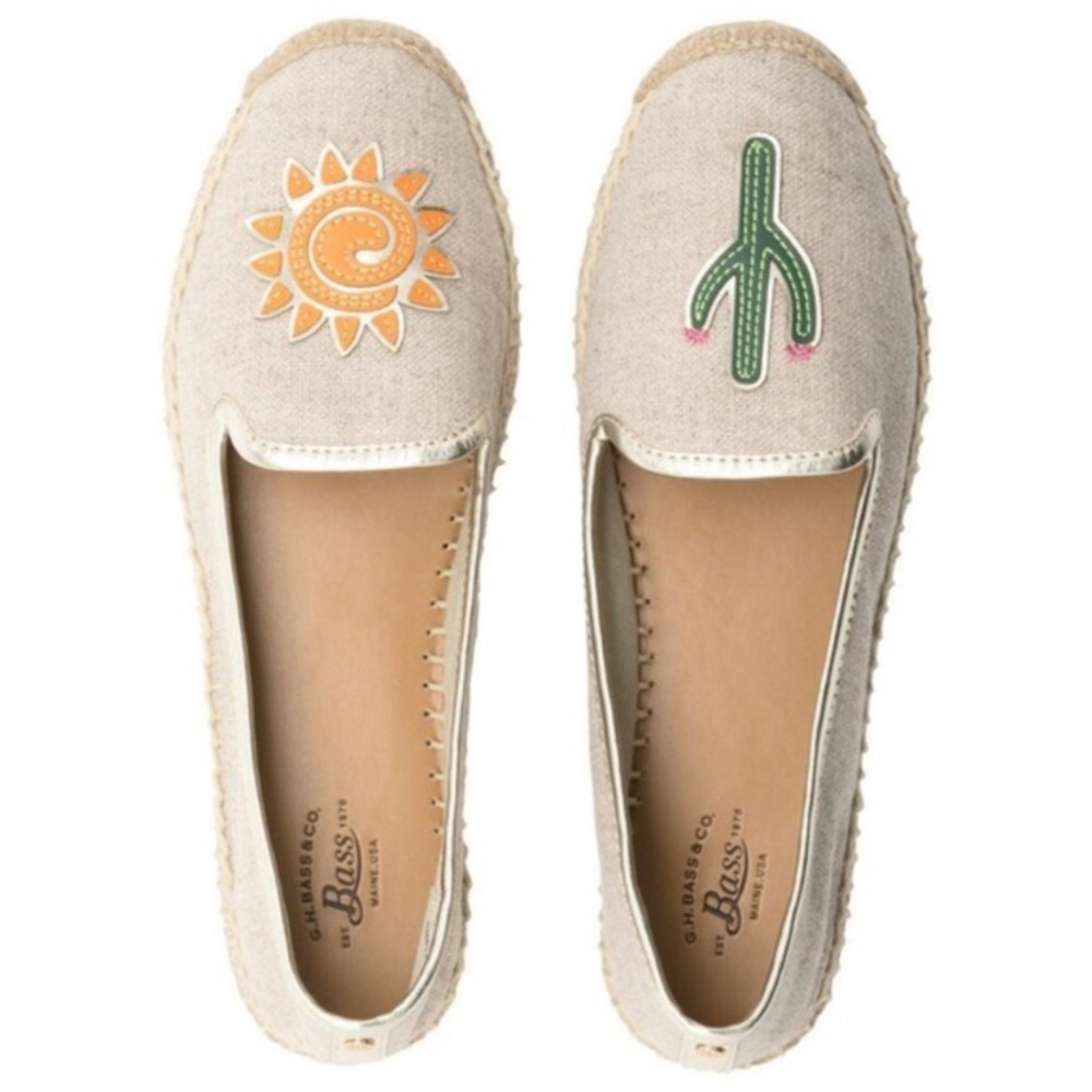 Bass cactus sun espadrilles shoes sz 8